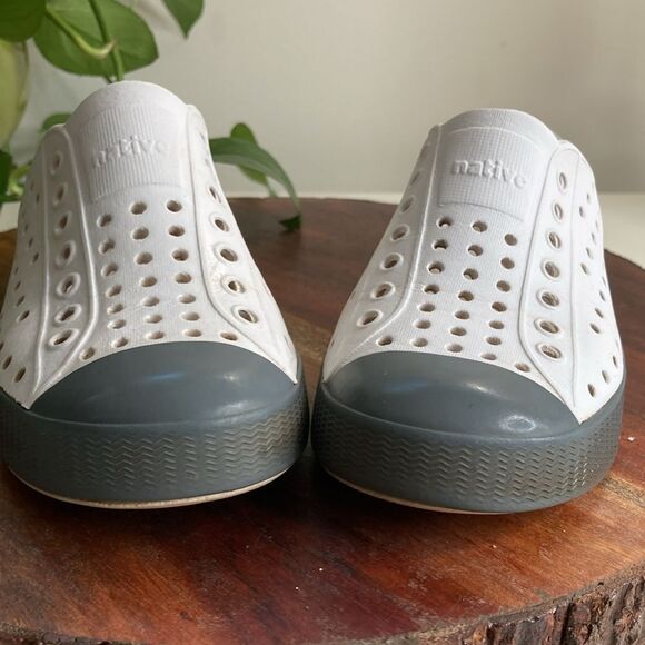 NATIVE C11 Jefferson Unisex Vegan Cloud Gry/Dublin Gry Waterproof Slip Resistant - Picture 14 of 14